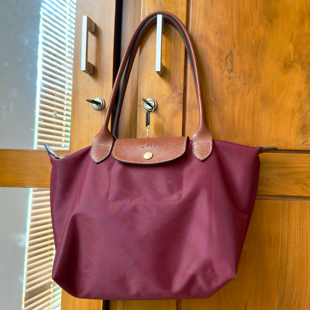 [Mirror] Preloved Tas Longchmp MLH Burgundy 1:1