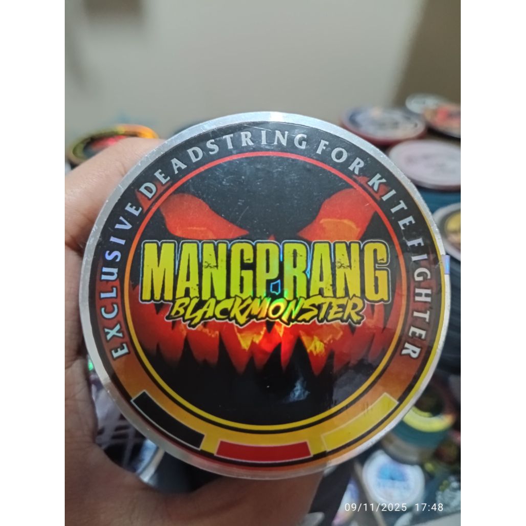 Gelasan Mangprang Black Monster 6ribu yard Klos Stainles