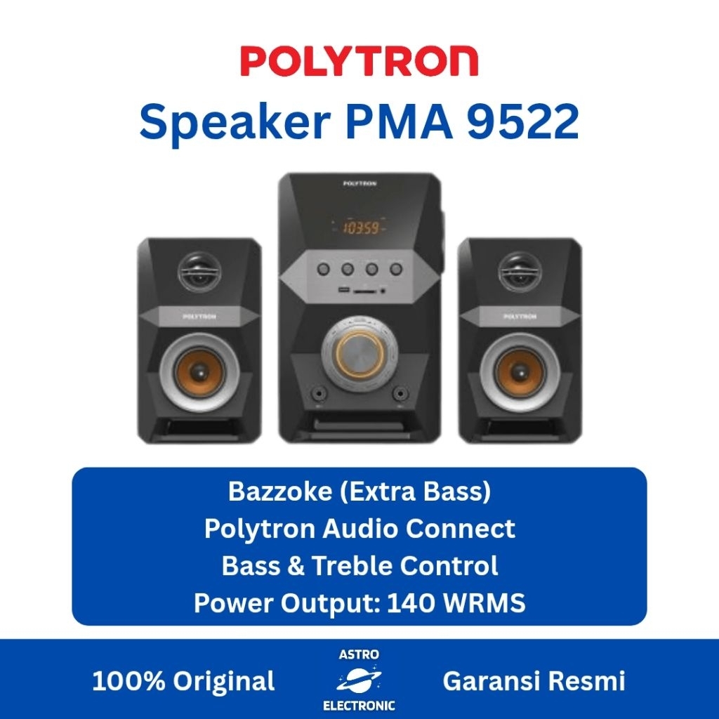 POLYTRON PMA 9522 / PMA-9522 SPEAKER MULTIMEDIA AUDIO PORTABLE