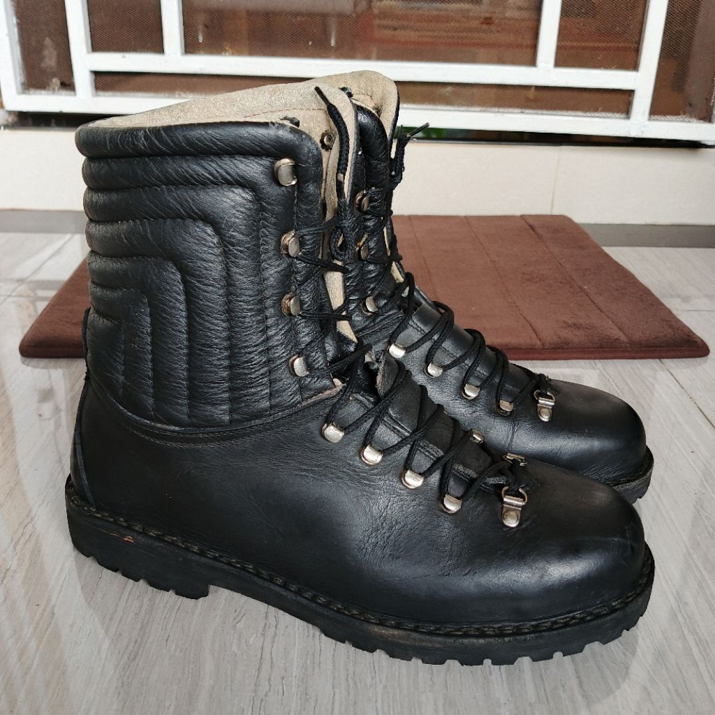 Vintage Italy Hiking Outdoor Monkey Boots TEX Pirelli Sole Military Combat Army Tactical High Boots 