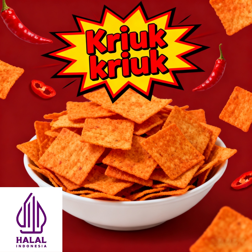 [HALAL]Pretzel yang pedas nendang ini​​Ge Ba pedas, renyahnya nagih