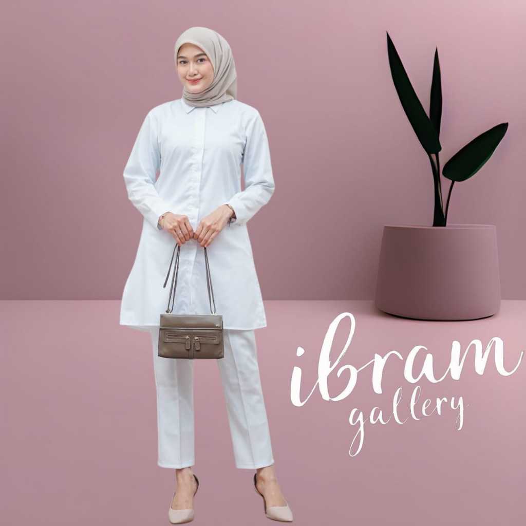 Kemeja Tunik Polos  Kekinian Bahan Toyobo Premium