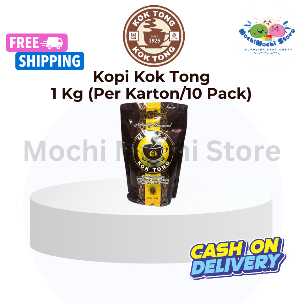 PER KARTON/10 PACK Kopi Kok Tong 1 Kg |  Bubuk Kopi Massa Kok Tong Pem Siantar Asli  Ukuran 1Kg | Bu
