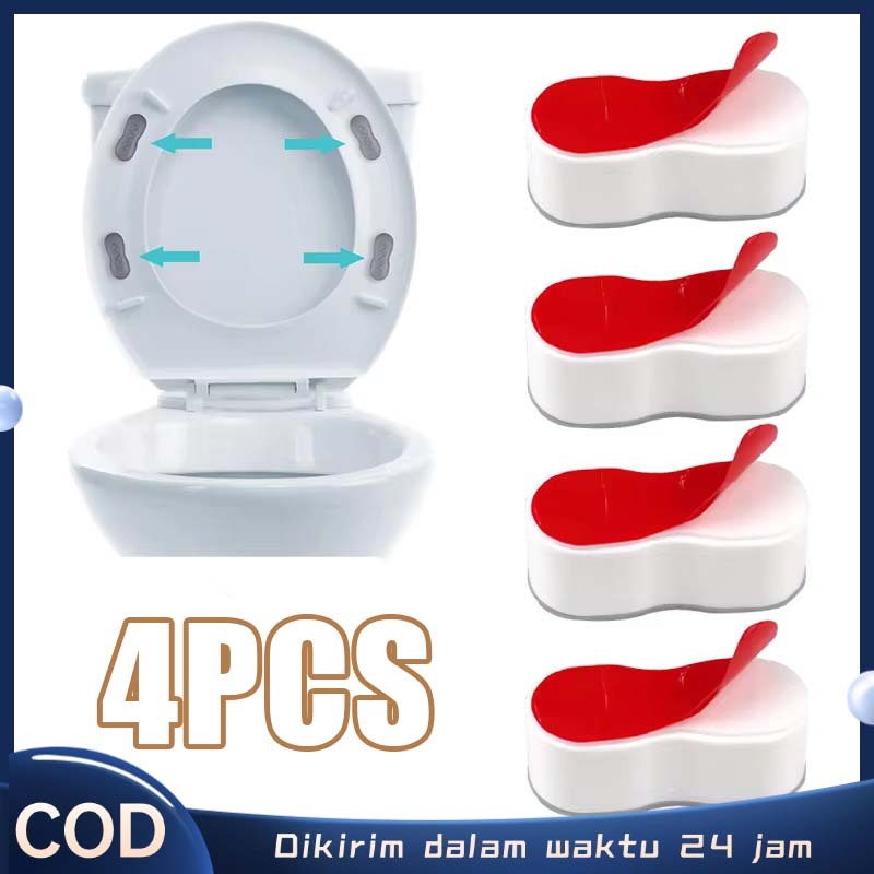 4pcs Bantalan Tutup Kloset Karet Bantalan Closet Karet Bantalan Tutup Karet Tutup Kloset