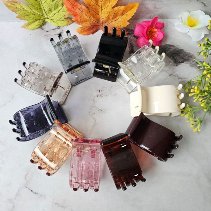 Declip Dclip Jedai Ikan Taring Kotak Jepitan Rambut Cakar Garpu Besar Gigi 3 Aksesoris Jepit Rambut 