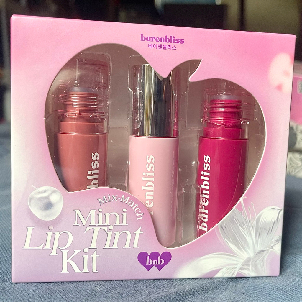 [Special Edition] Get 3 BNB Barenbliss Mix-Match Mini Lip Tint Kit New Original Ombre Glossy Matte M