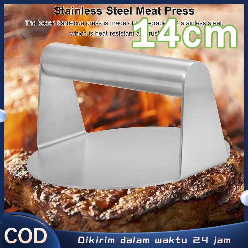 Cetakan Patty Burger Press Burger Alat Pres Burger 304 Stainless Cetakan Burger Patty