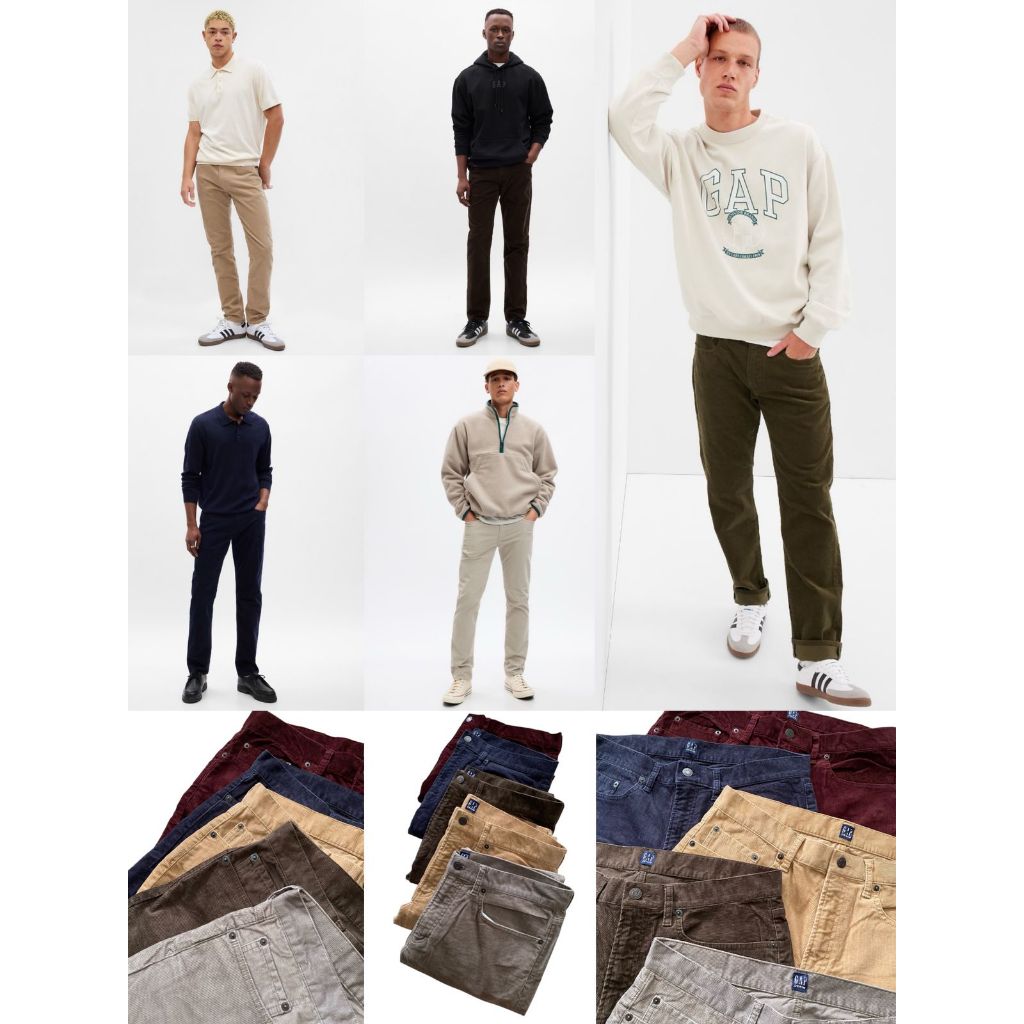 Celana Panjang Pria Bahan Corduroy Lembut Slim-Fit Corduroy Jeans - GP-9299