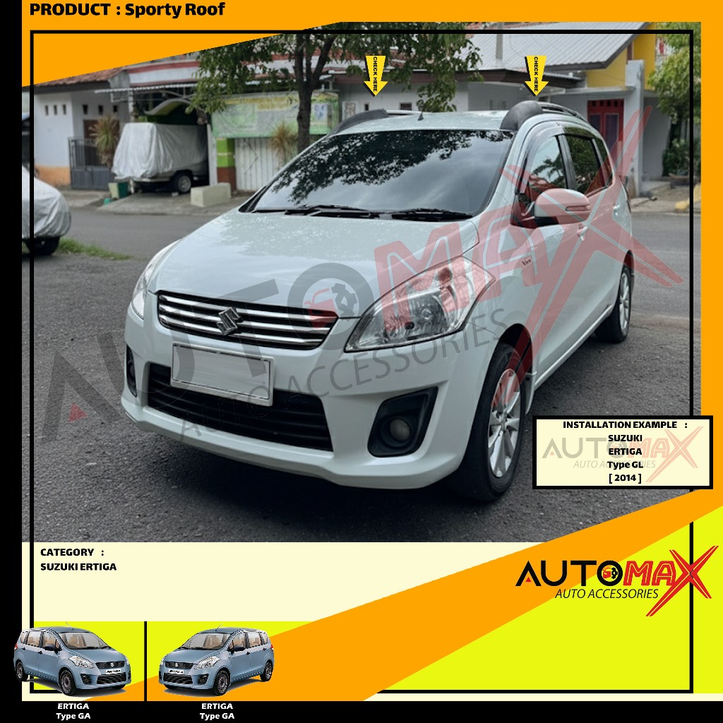 SPORTY ROOF / ROOF RAIL SPORTY DAITONY ERTIGA 2012 UP