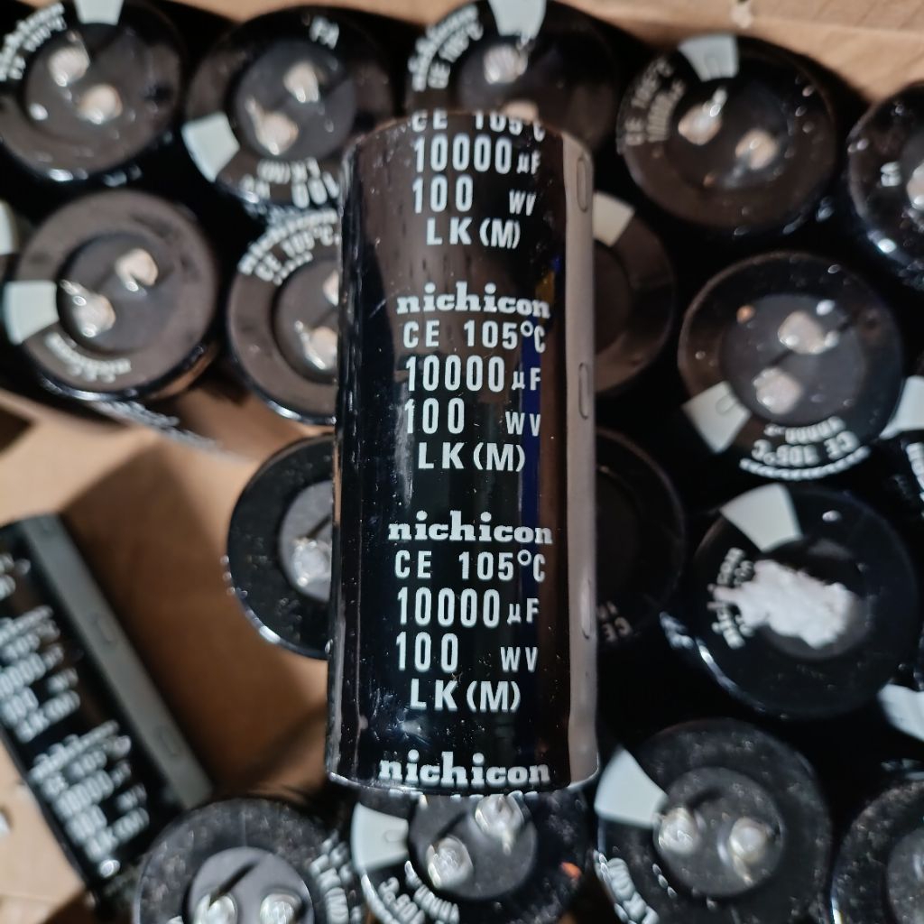 Elco Nichicon 10000uf 100V Elko Nichicon Kaki Lancip Kapasitor Capasitor