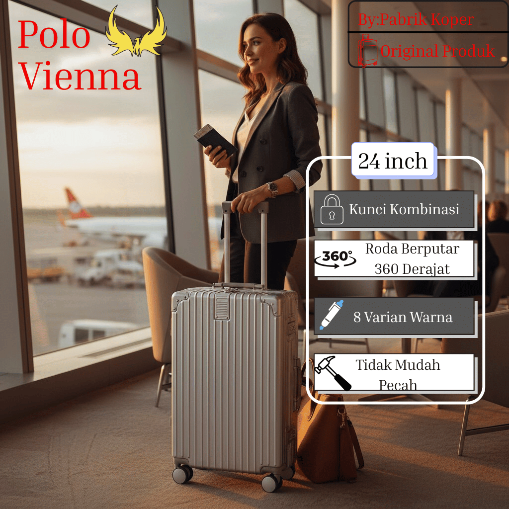 RAMADHAN SALE  KOPER 24INCH 7102 BISA COD SERIES TERBARU,NEW SMART LOCK