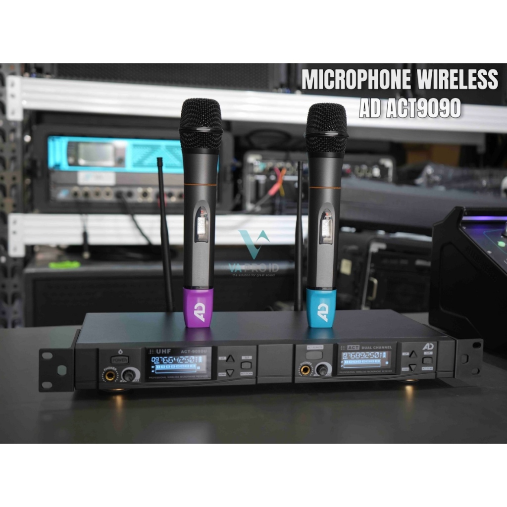 microphone wireless AD act 9090 2mic handheld