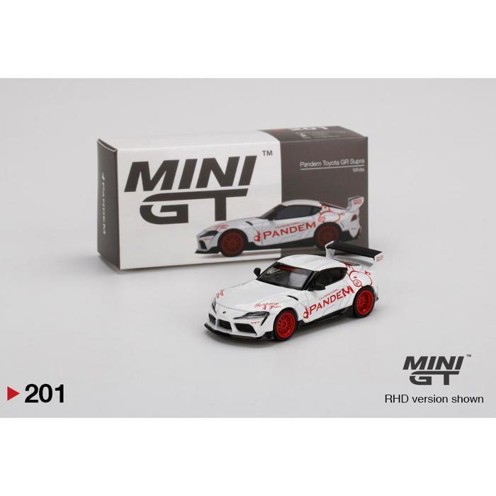 Mini GT No 201 Pandem Toyota GR Supra White Toyeast Exclusive