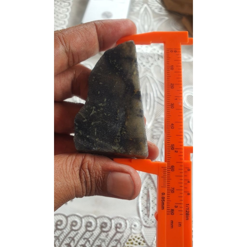 NATURAL JADEITE JADE GIOK NABIRE BULU CENDRAWASIH