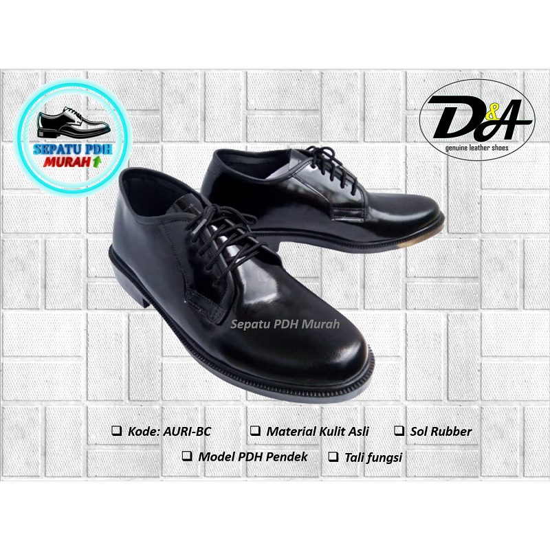 Sepatu Pdh Kulit Mengkilap Seri PDH-AURI | 100% Kulit Asli Mengkilap| Standar TNI-AU