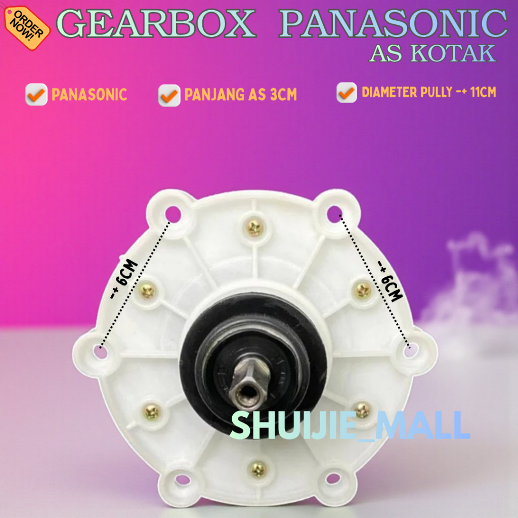 GEARBOX MESIN CUCI MODEL PANASONIC AS KOTAK / Gearbox Girbox Mesin Cuci Panasonic