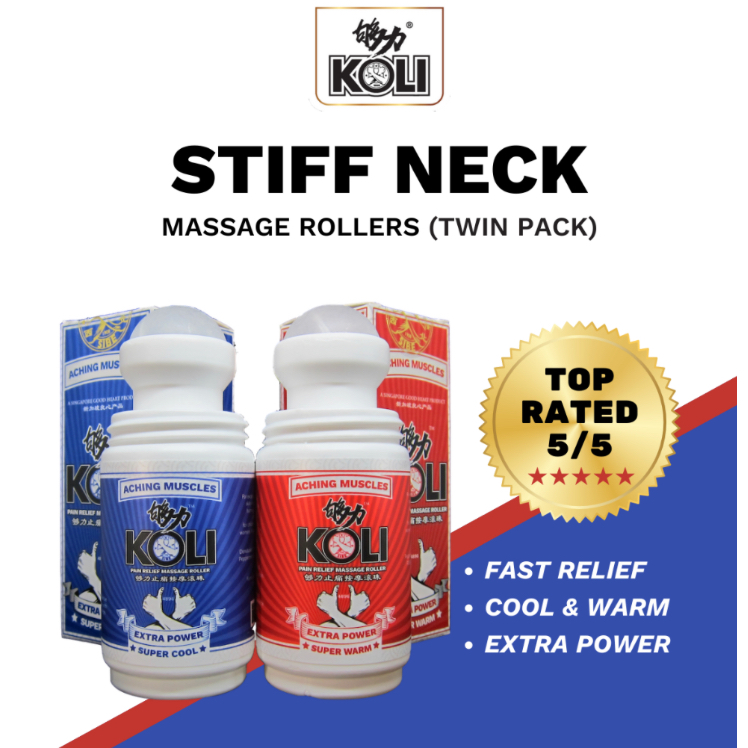 KOLI Aching Muscles Super Warm and Super Cool Pain Relief Massage Roller 60ml