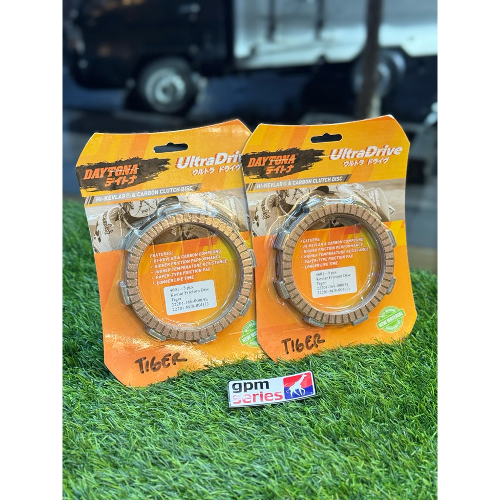 KAMPAS KOPLING HONDA TIGER DAYTONA JAPAN KEVLAR CARBON CLUTH DISC GL MEGAPRO MP TIGER CB GL100