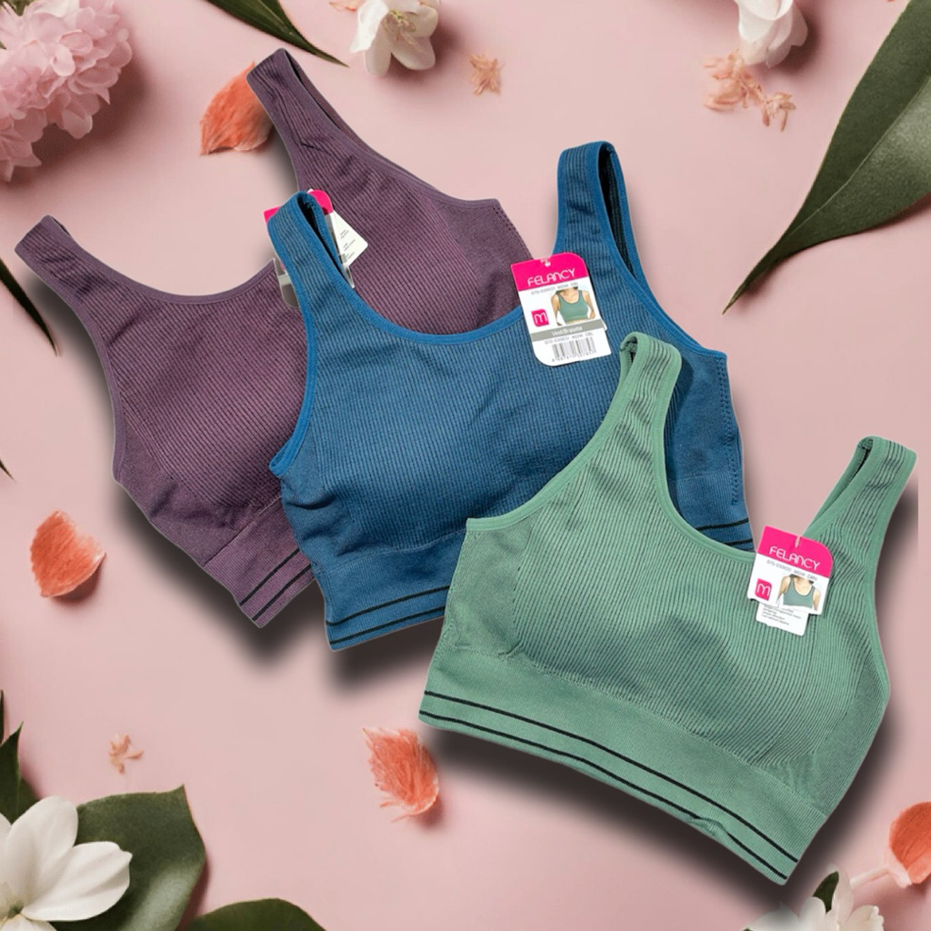 Bralette / Vest Wanita FELANCY 030031 - Tanpa Kawat & Tanpa Kait - Size M L XL