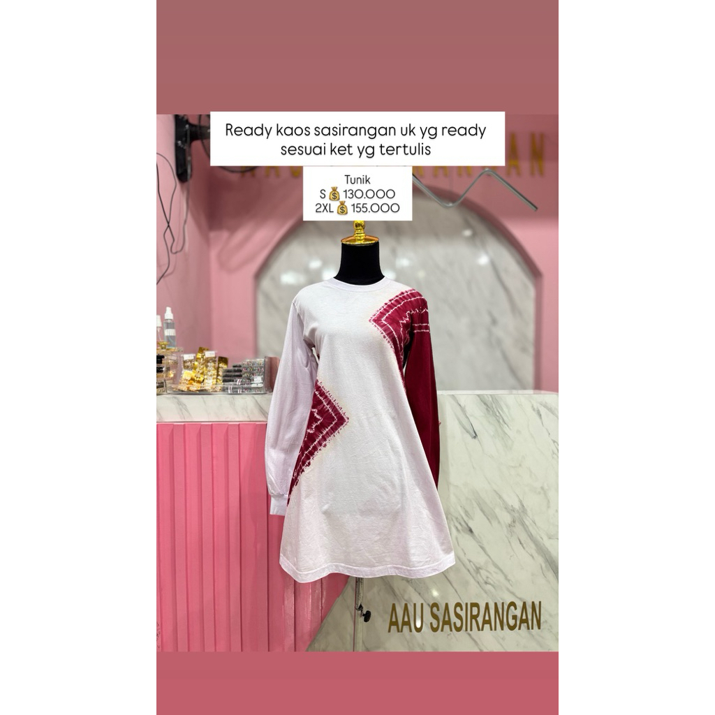 Tunik kaos sasirangan