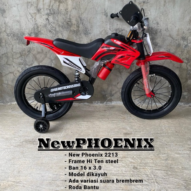 Sepeda anak cowok bmx ring 16 New phoenix 2213 model sepeda motor Trail | Sepeda Trail anak
