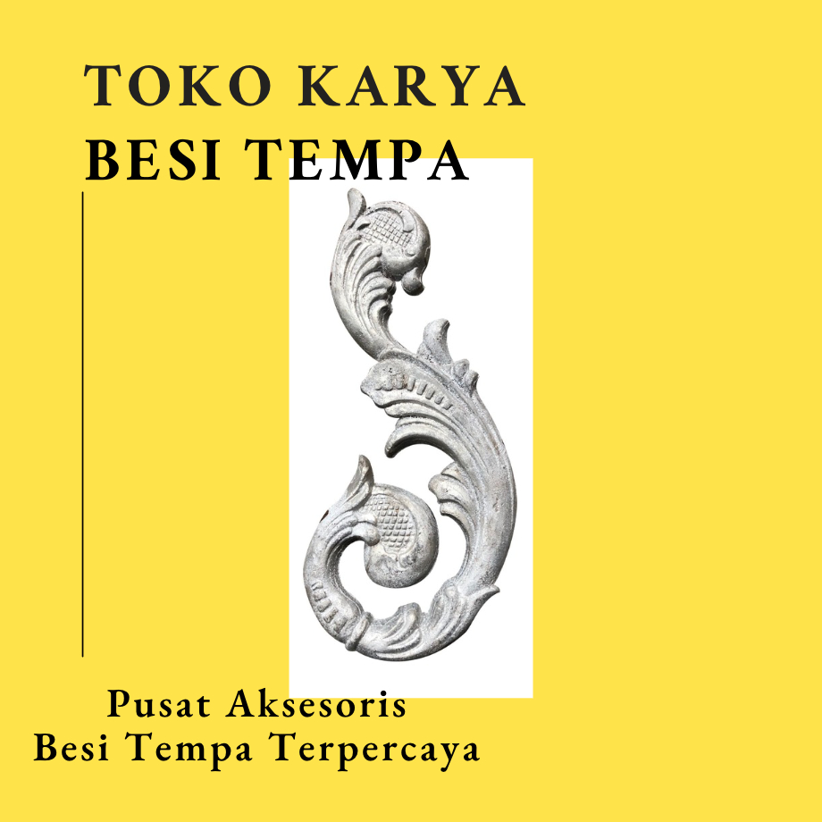 Ornamen Pagar Besi Leaf 352 / Ornamen Pagar Besi Aluminium Daun / Aksesoris Pagar Besi dan Tralis / 