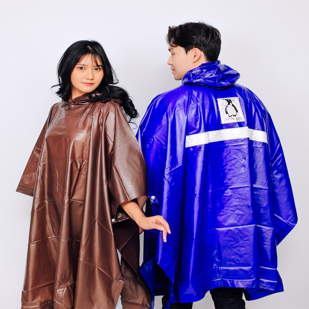 Jas Hujan Poncho (TANPA LENGAN) Kelelawar Penguins Pinguin P-555