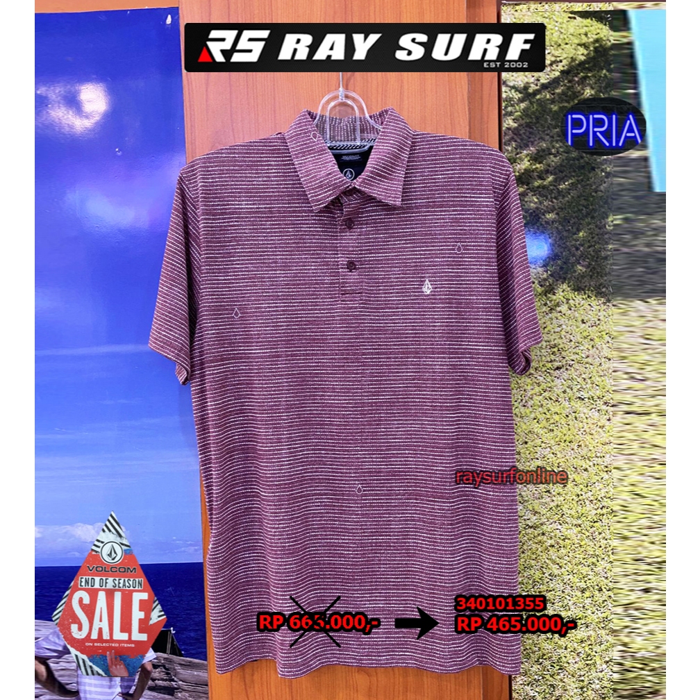 RAYSURF VOLCOM SALE KEMEJA PRIA 340101355 ORIGINAL