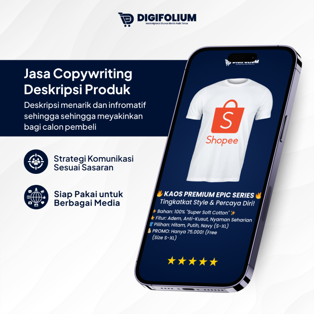 Jasa Pembuatan Copywriting Deskripsi Produk Shopee Marketplace Free Konsultasi
