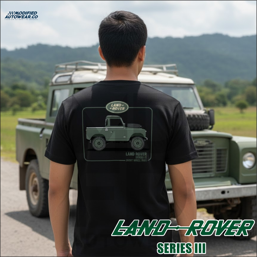 kaos land rover swb premium modified autowear tshirt jeep landrover hoodie landy SWB