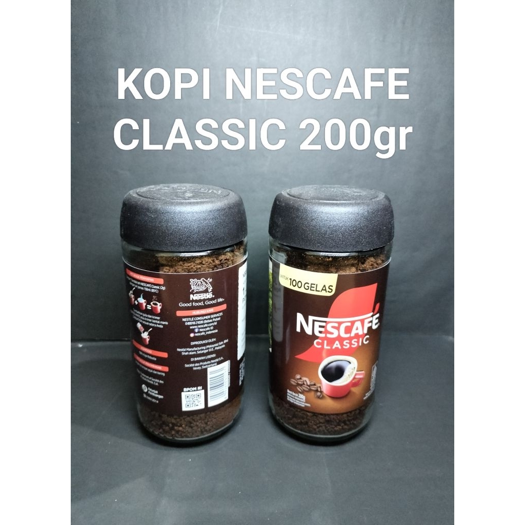 KOPI NESCAFE CLASSIC 200gr (Toples)