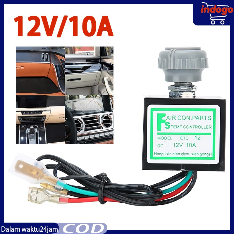 Thermistor Thermostat Elektrik Ac Mobil 12v 10A Air Conditioner Electronic Thermostat