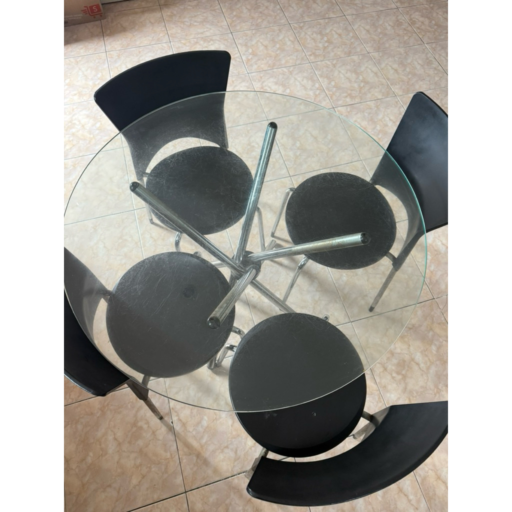 set meja makan informa preloved