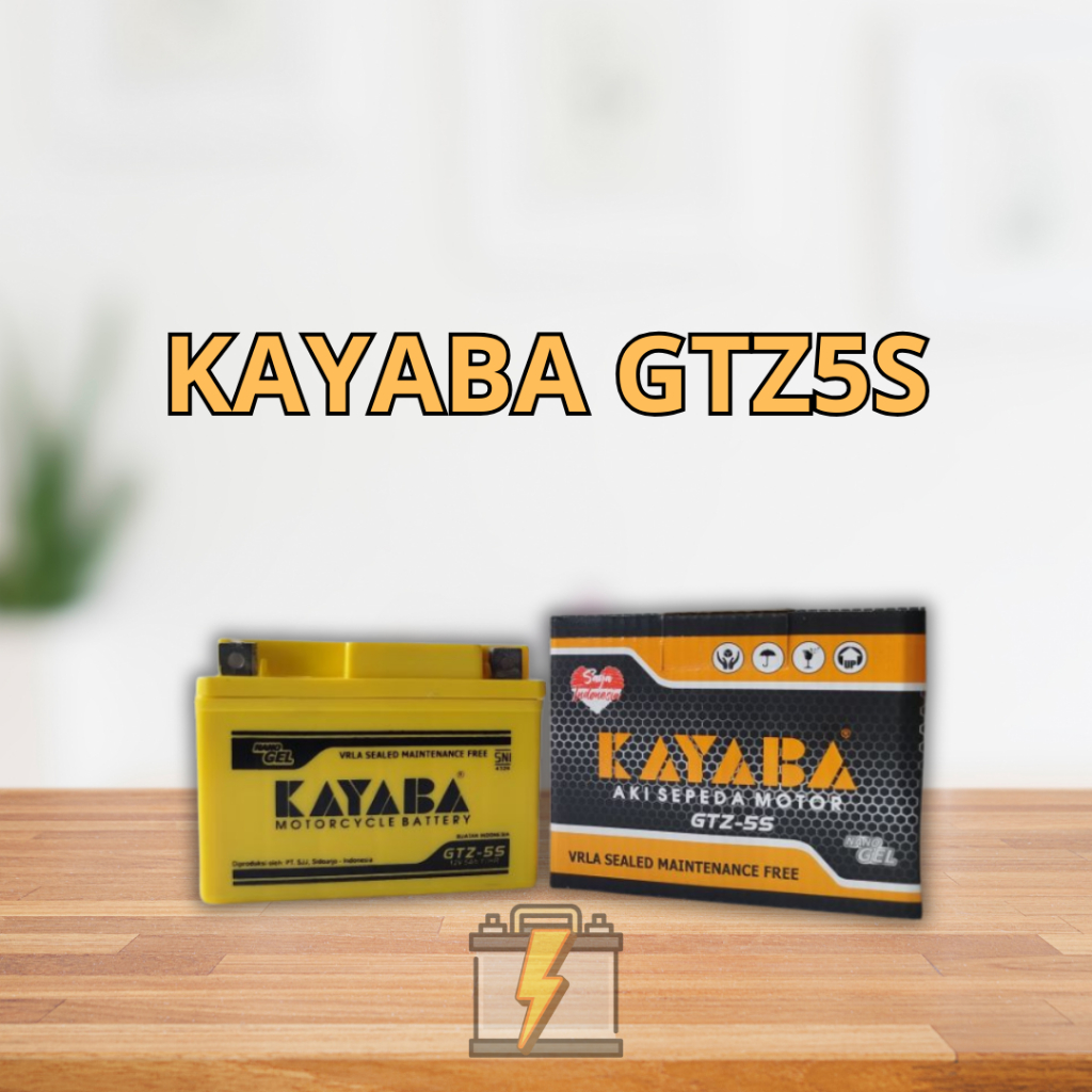 Aki Motor kayaba GTZ5S Supra X 125 Revo Jupiter MX King Aki Kering