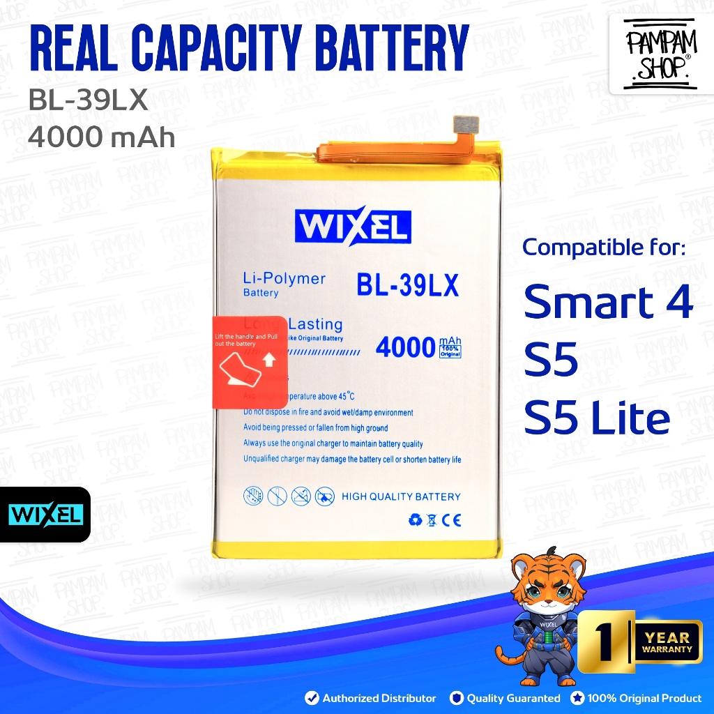 WIXEL Baterai Infinix Smart 4 X653 X653C S5 X652 X652A S5 Lite X652B BL-39LX BL39LX Batre Batrai Bat