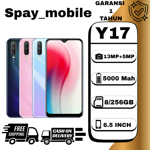 HP VIVO Y17 RAM 8/256GB  99% baru Garansi 12 bulan Murah