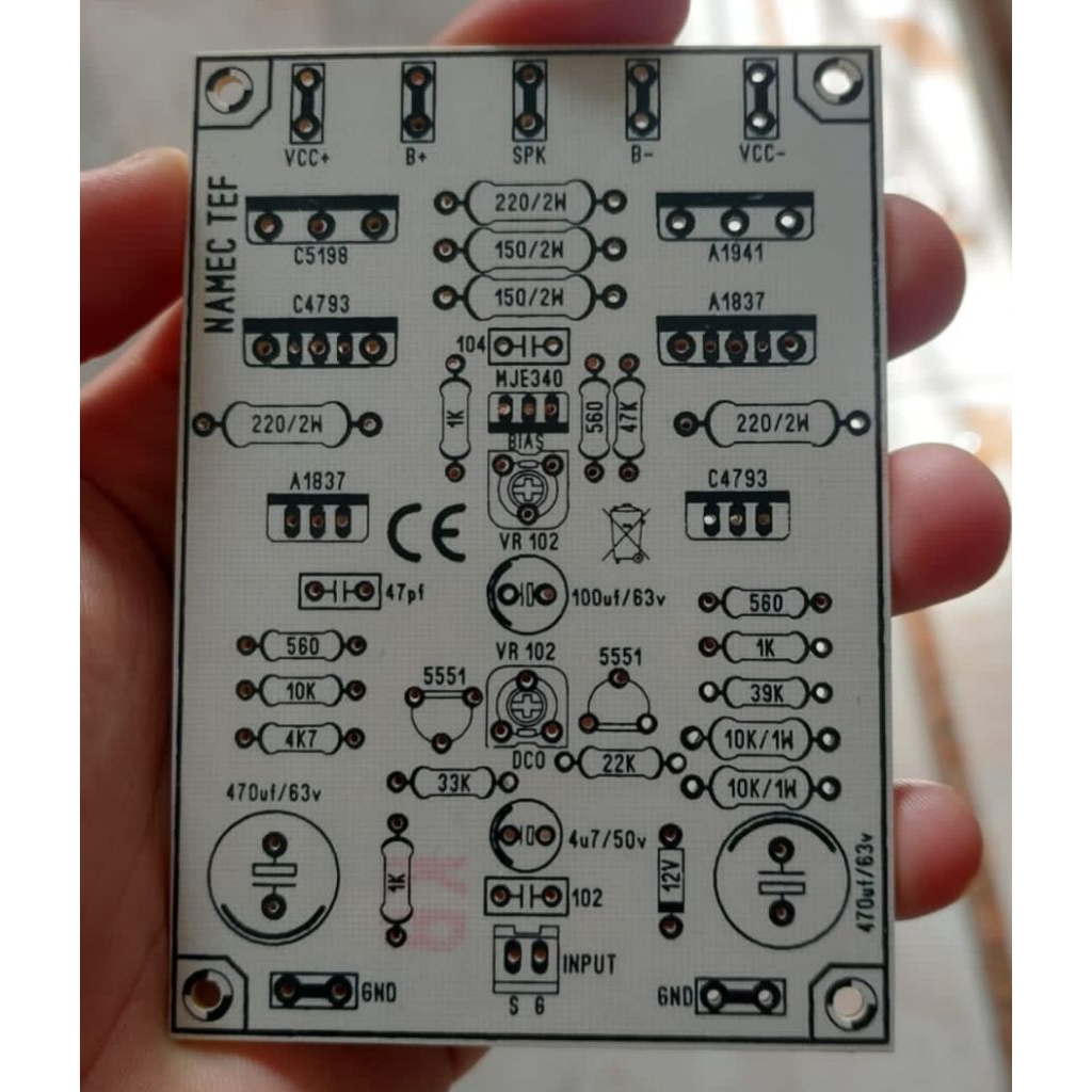PCB NAMEC TEF SUPER CLARITY BAHAN FIBER