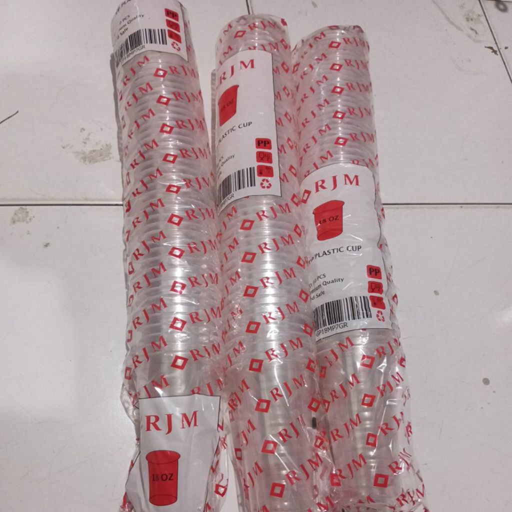 gelas cup rjm 50pcs ukuran 18 oz