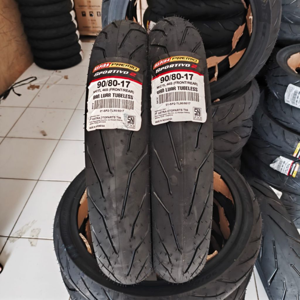 BAN ASPIRA PREMIO SPORTIVO 2 TUBELESS RING 17 - 90/80-17 110/70-17 140/70-17