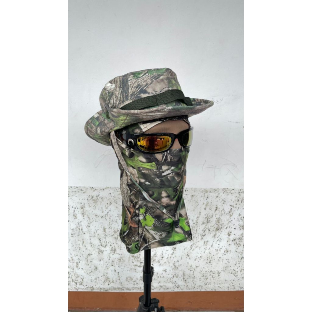 TOPI RIMBA (petani/pendaki/fishing) motif CAMO DAN MASKER NINJA MOTIF TERBARU ORIGINAL IMPORT