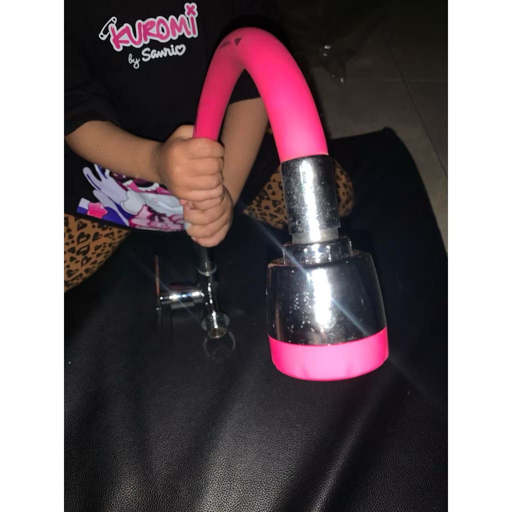 BARU‼️KRAN ANGSA CUCI PIRING LEHER FLEKSIBEL WARNA PINK