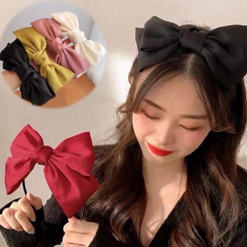 bando ribbon bando pita besar satin piju bando korea pita kain