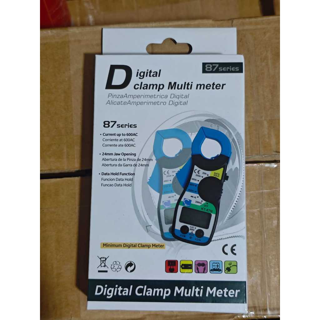 TANG METER KT87 DIGITAL CLAMP LENGKAP DENGAN BATERAI