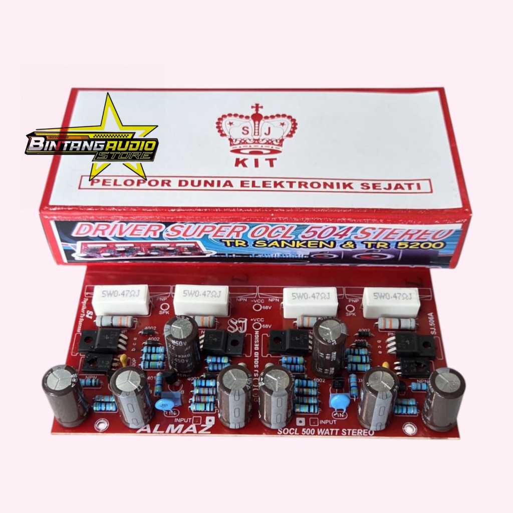 Super OCL SOCL 504 Socl504 Driver Stereo Power Amplifier