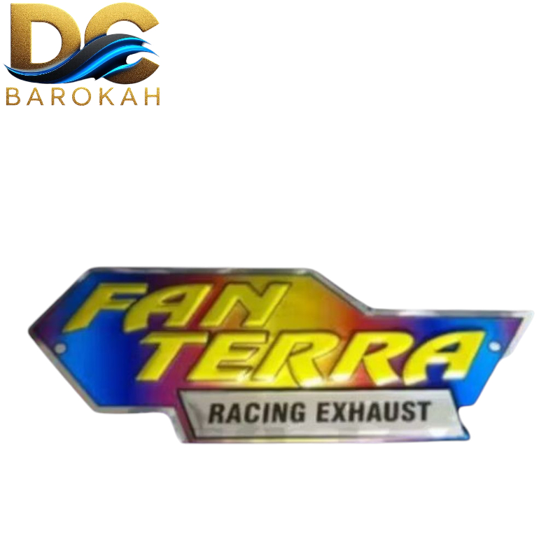 Emblem knalpot FANTERA All slinceer free paku rivet Motorcycle