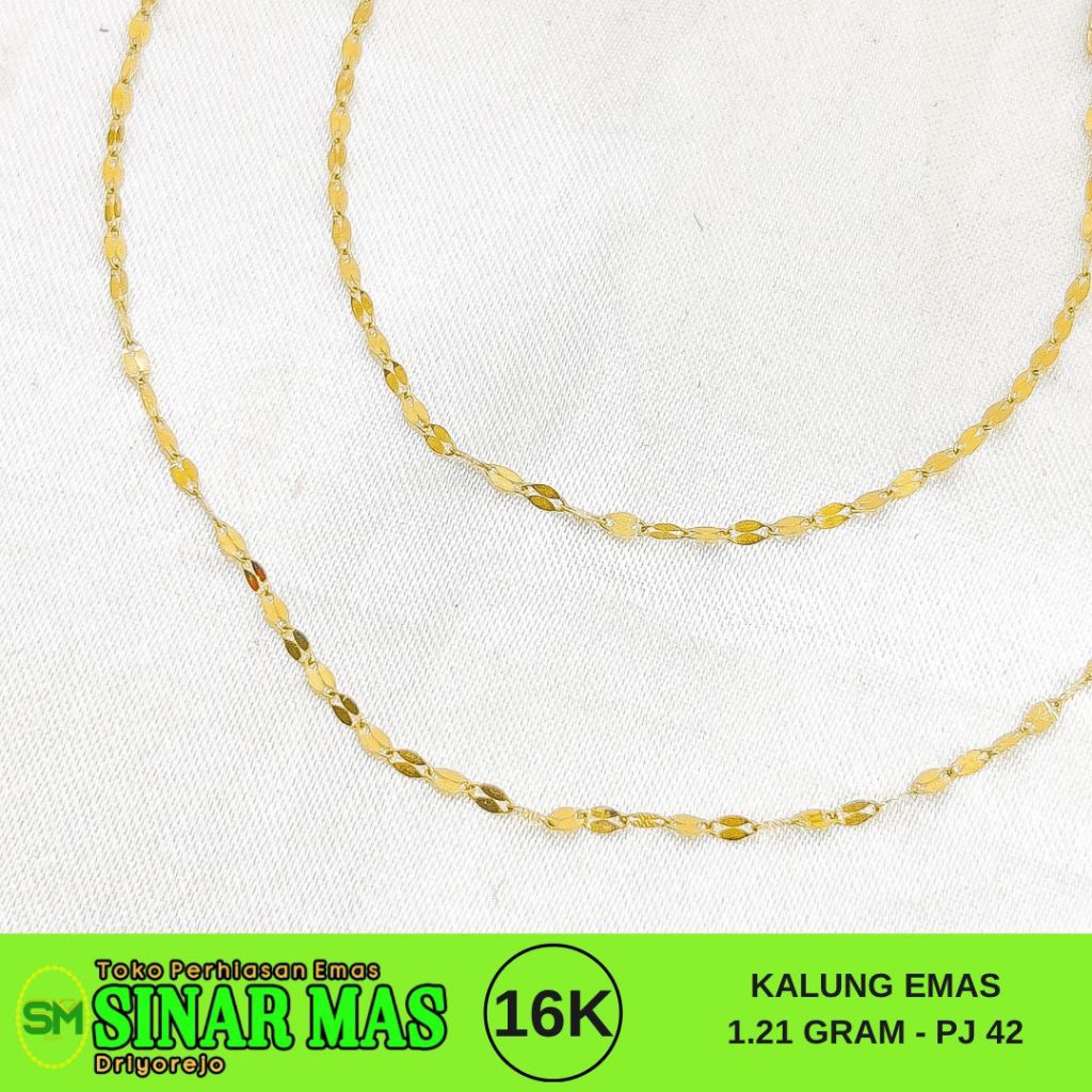 Kalung emas 16karat 1.21gram pj 42cm