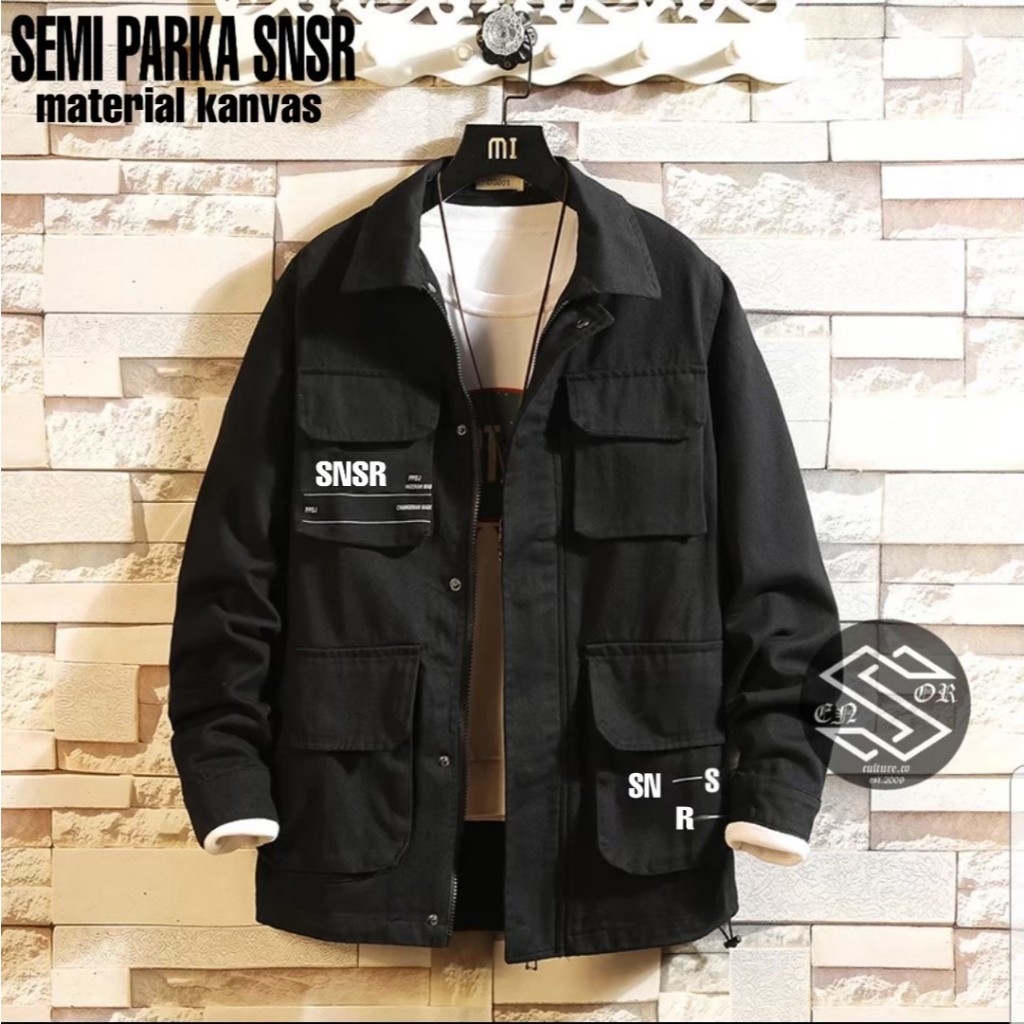 Jaket Semi Parka  / Jaket Semi Parka Kanvas / Jaket Parka Pria
