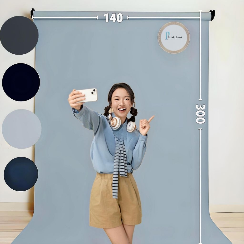 Background Konten Aesthetic Kulit Sintetis Anti Air/Alas Poto&Vidio profesional untuk Konten Kreator