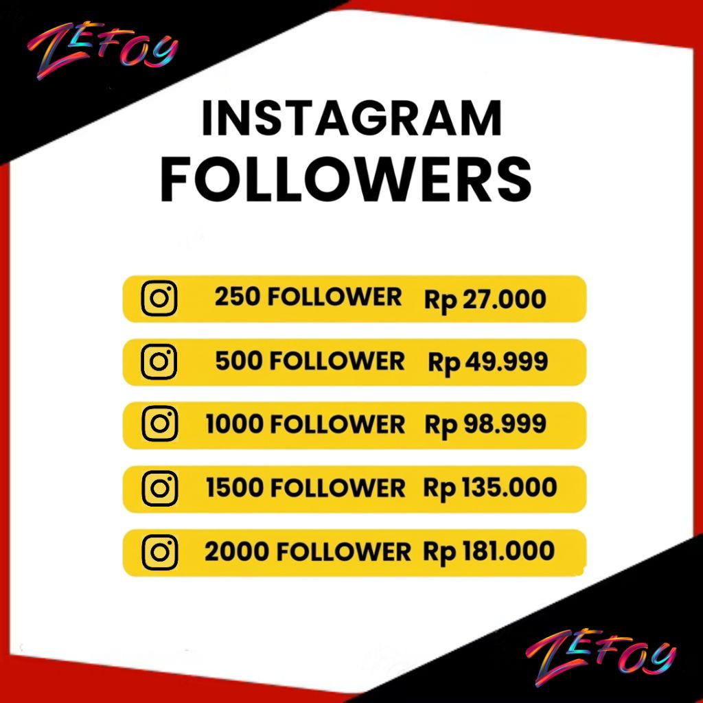 Followers INSTAGRAM Real PERMANEN Indo FOLLOWERS Instagram INDONESIA PERMANEN