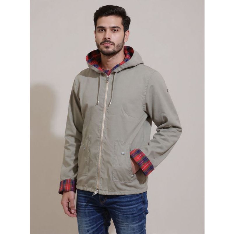 Jaket hoodie windbreaker casual